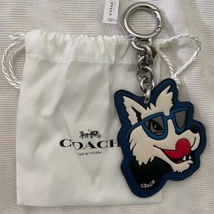Coach Big Bad Wolf Keychain/Bag Charm- NWT